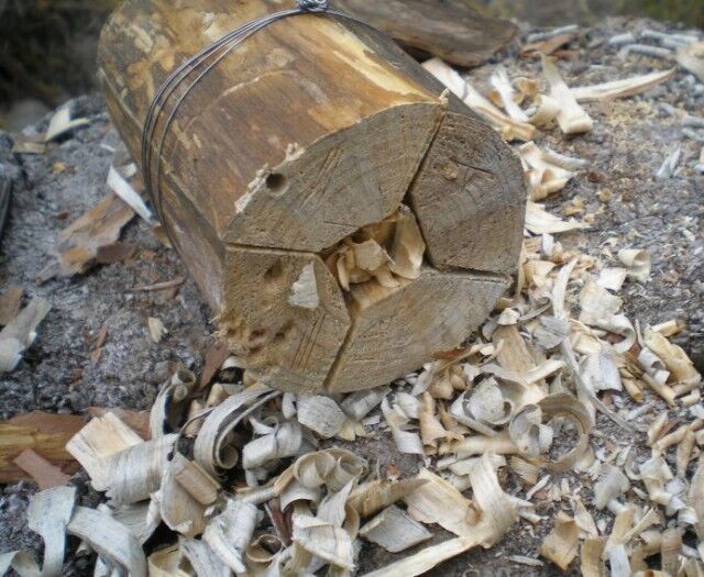 расколотое на четыре части бревнышко