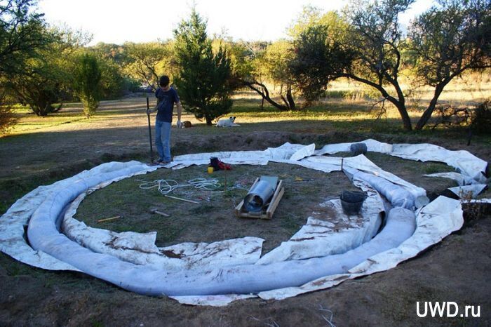 дома из мешков с землей