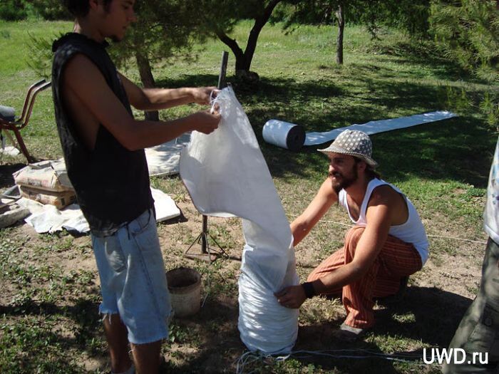 дома из мешков с землей