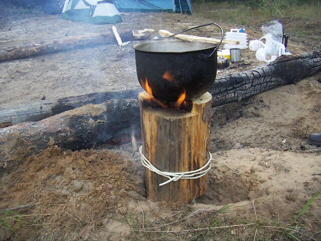 Костры типа «Свеча»