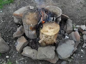 Костры типа «Свеча»