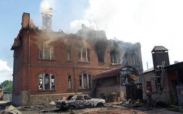 Последствия боевых действий в городе