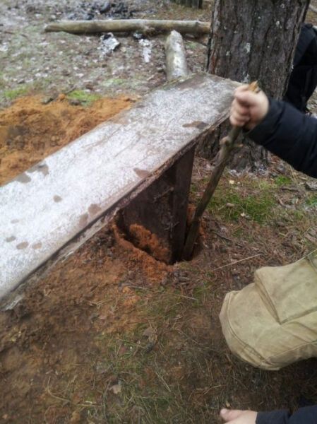 Личный опыт. Как сделать лавочку в лесу