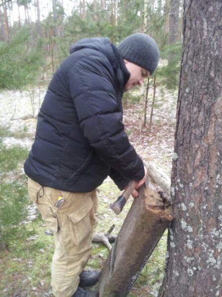 Личный опыт. Как сделать лавочку в лесу