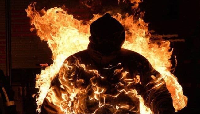 Действия при возгорании