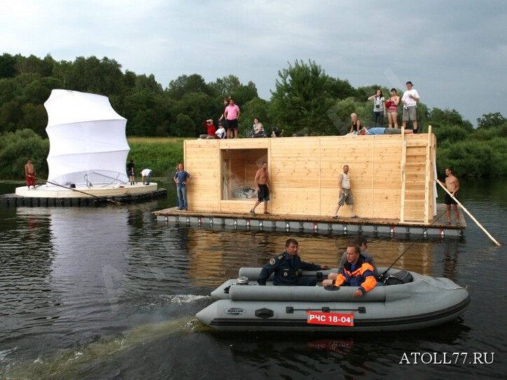 плавучие дома на воде